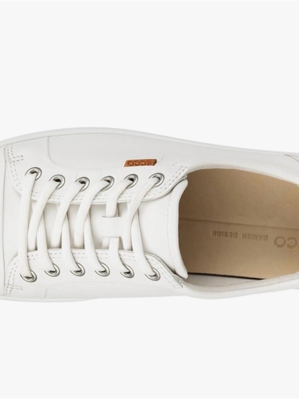 ECCO Women’s Soft 7 Sneakers. White. Size 8-8.5/39 EU. - Picture 9 of 14
